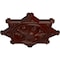 Ekena Millwork Antilles Ceiling Medallion (Fits Canopies up to 6"), 38 1/4"OD x 1 1/2"P, Brushed Mahogany CM38ANBMF - alternate 4